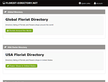 Tablet Screenshot of florist-directory.net